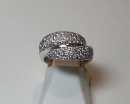 Pave Diamond Bypass Ring