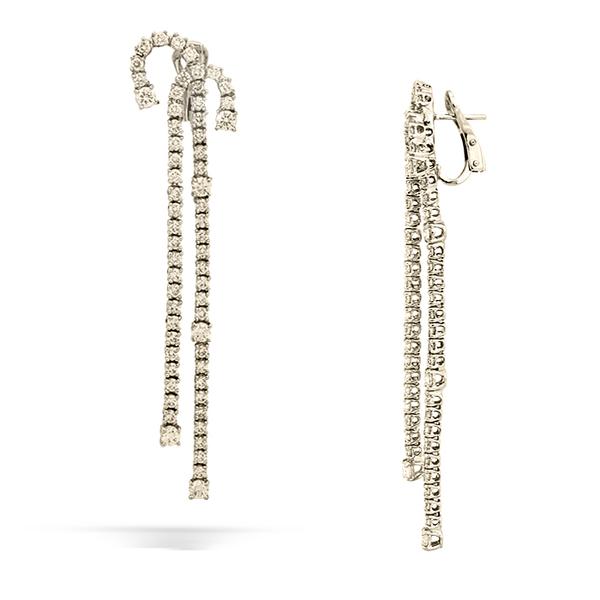 Diamond Double J Earrings