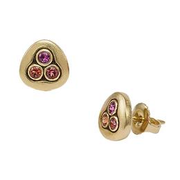 18KT YELLOW GOLD STUD EARRINGS
