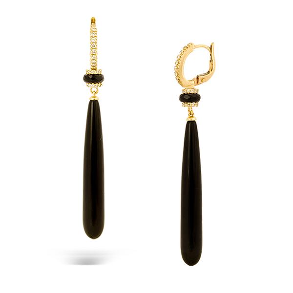 Crivelli 18k Earrings with Onyx and Diamonds