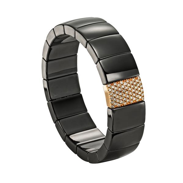 RECTANGULAR BLACK CERAMIC BRACELET