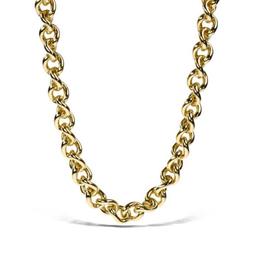 18k Pink Gold Twisted Link Necklace 17