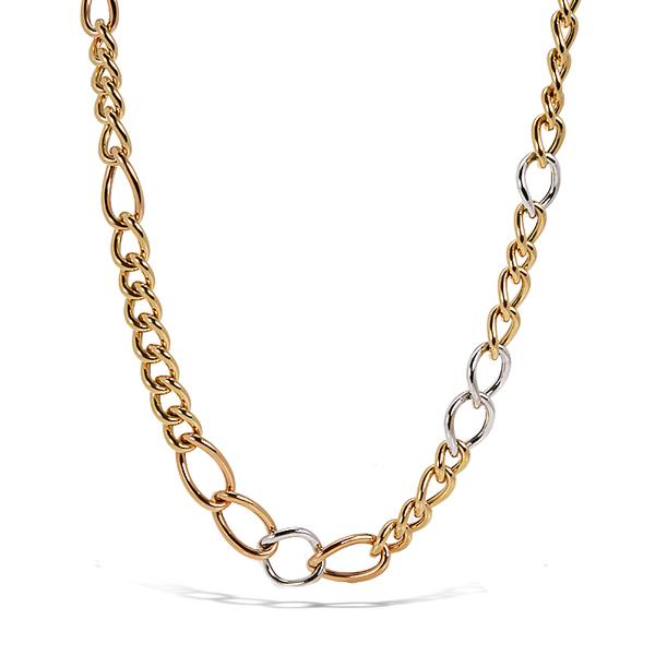 18k Tri-Color Chain 20