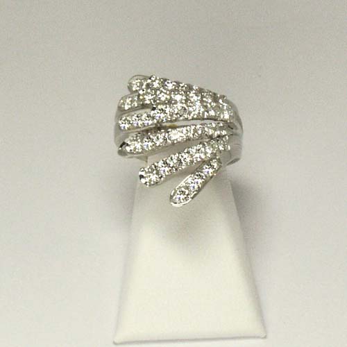 Damiani 18k White Gold and Diamond Ring