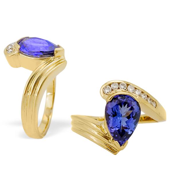 Tanzanite and Diamond Ring