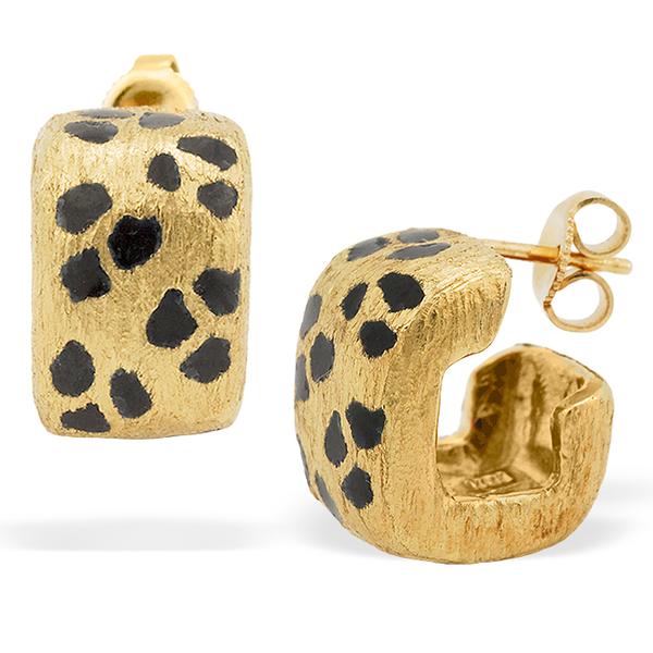 18k Cheetah Earrings