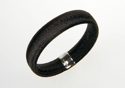 Calgaro Black Sterling Silver Bracelet