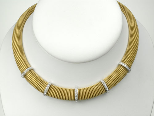 Legnazzi 18k Collar with Diamonds