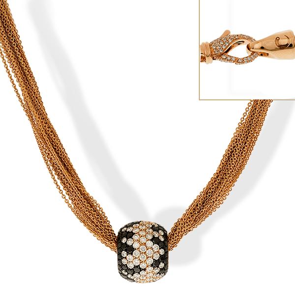 Crivelli 18k Rose Gold and Diamond Necklace