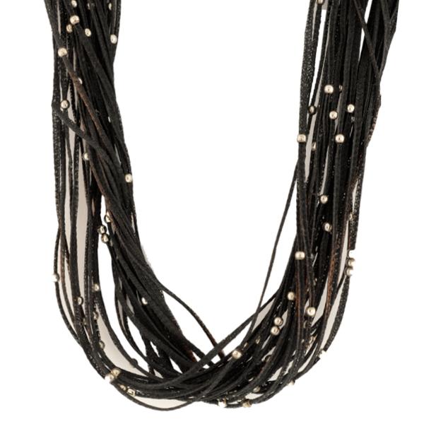 Calgaro Black Sterling Silver Necklace