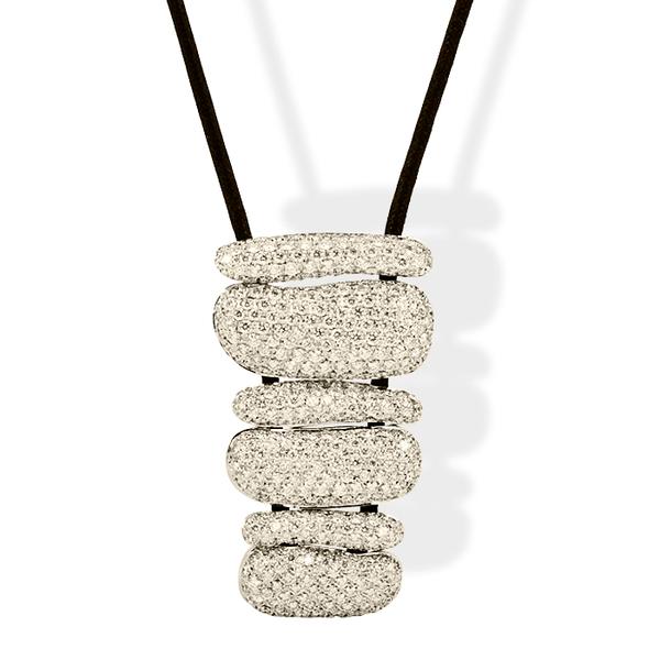 ANTONINI, 'BARCELONA', 18 kwg pave' Diamond pendant