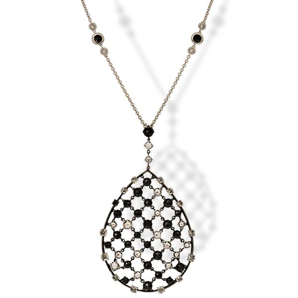 Crivelli Black and White Diamond Necklace